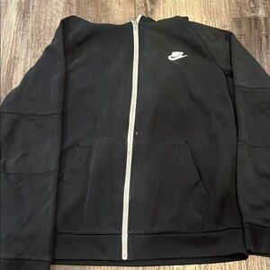 Nike Men's Black Jacket with Hood
